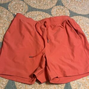 Coral Drawstring Shorts